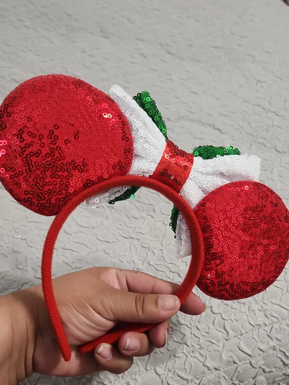 Holiday Kids Sequin Minnie Ear Headband